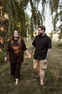 Andrew and Rebecca enjoying a walk