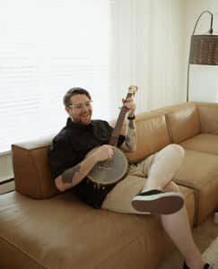 Andrew playing music