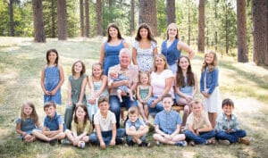 Andrew and Rebecca with family