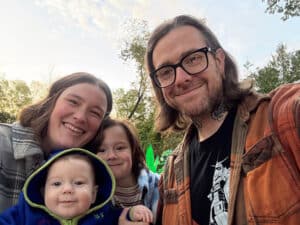 Photo of our happy family hoping to adopt